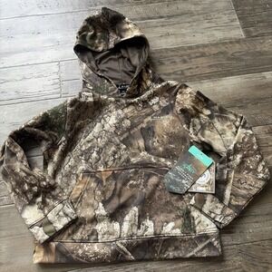 Habit Youth‎ Summit Park Performance Hoodie - Boy's Size Medium Hunting Realtree